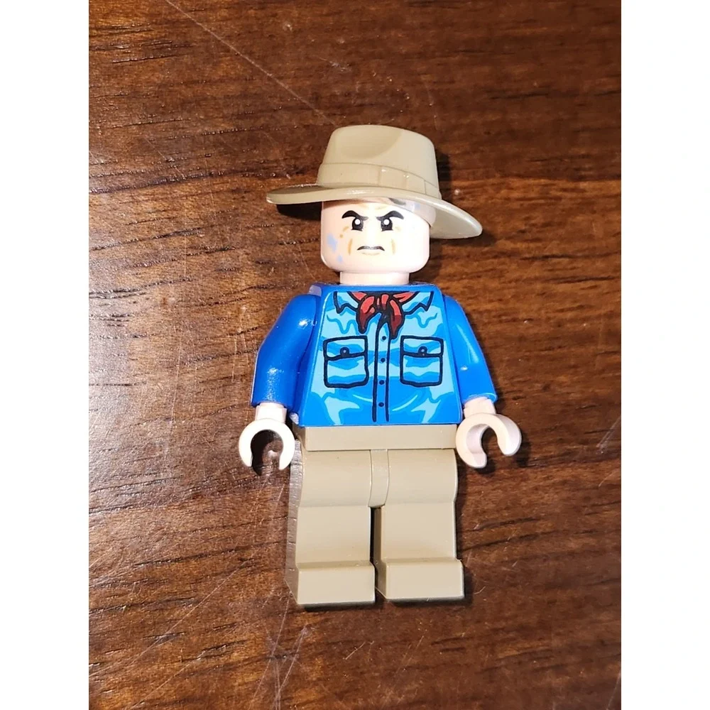 Lego Dr. Alan Grant 76956 JW096 Jurassic Park Jurassic World Minifigure T Rex
